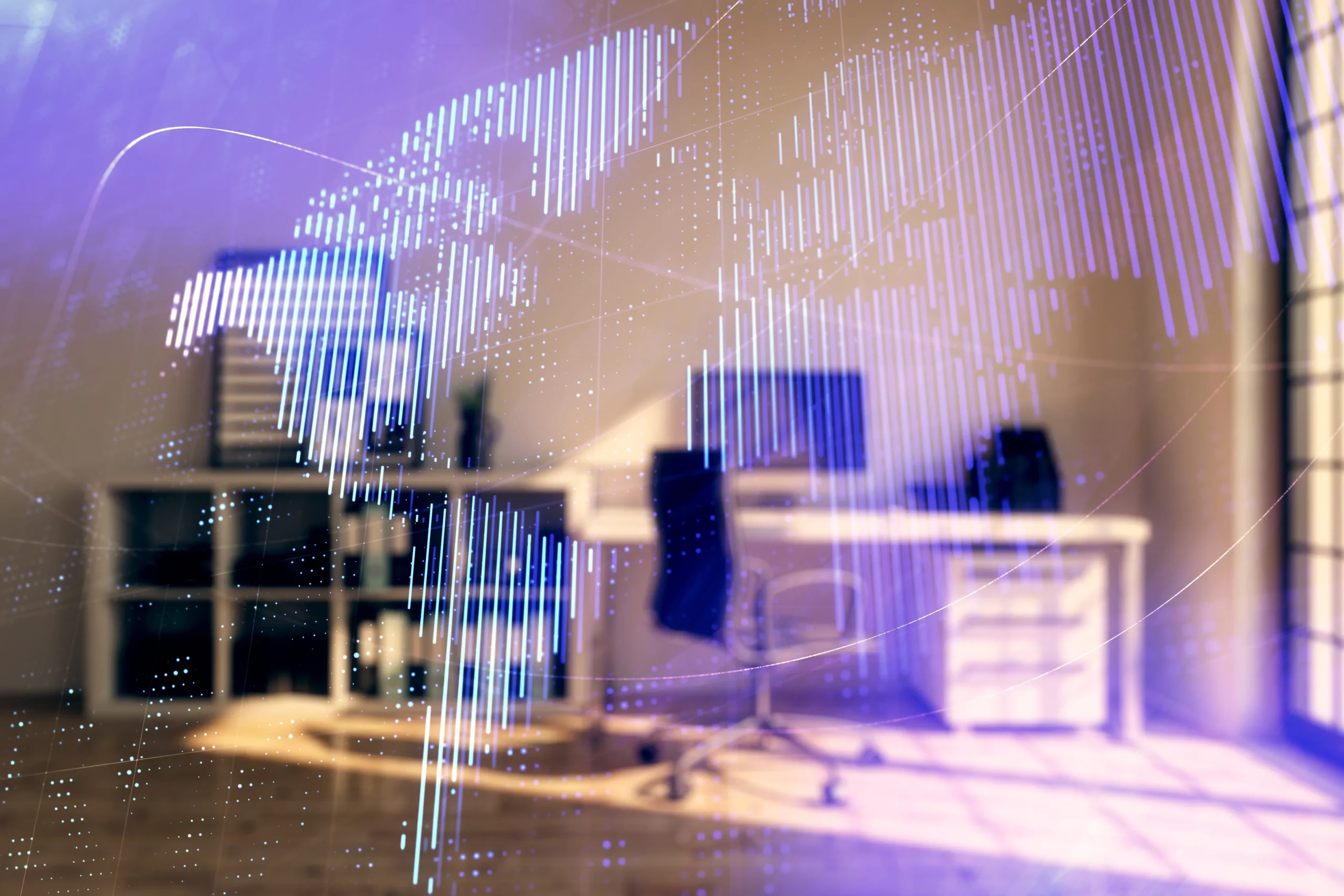 Mining Stocks Power JSE Higher as Retail Woes Deepen and Diplomatic Ties Shift (Digital map of the world over an office space)