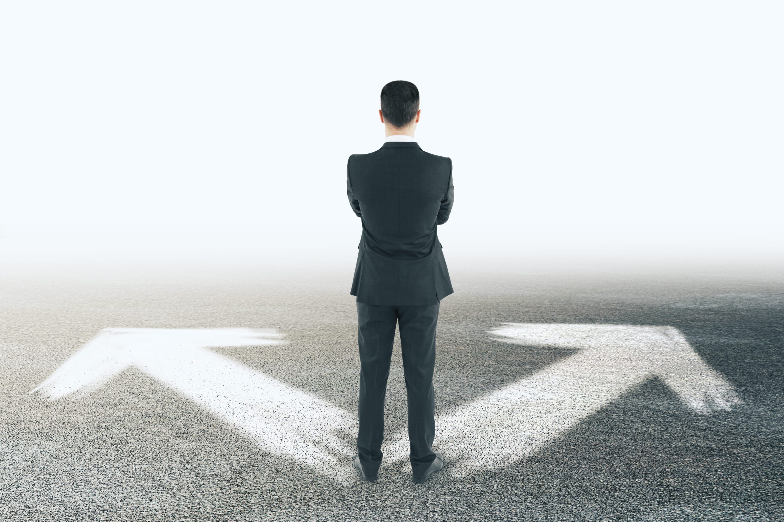 Budget Speech 2026: Fiscal Crossroads (man standing at a crossroads)