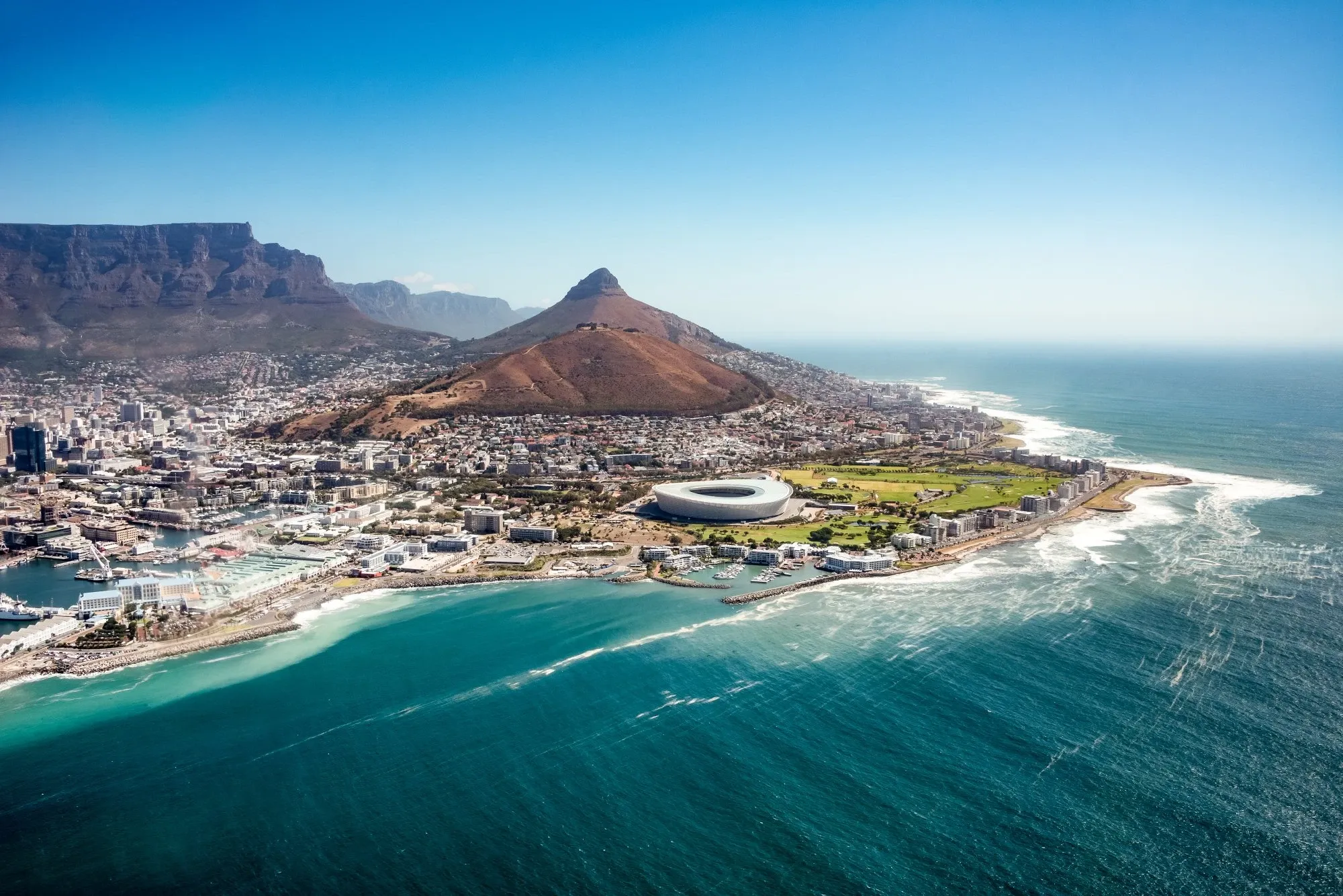 When Oil, War and Markets Collide (aerial view of Captown South Africa)