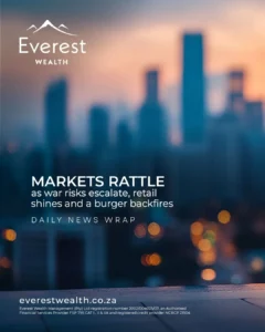 Markets Rattle as War Risks Escalate (Small globe overlooking a city)