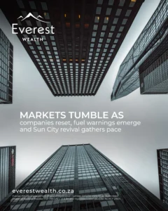 Markets Tumble as Companies Reset (Low angle view of Skyscrapers)