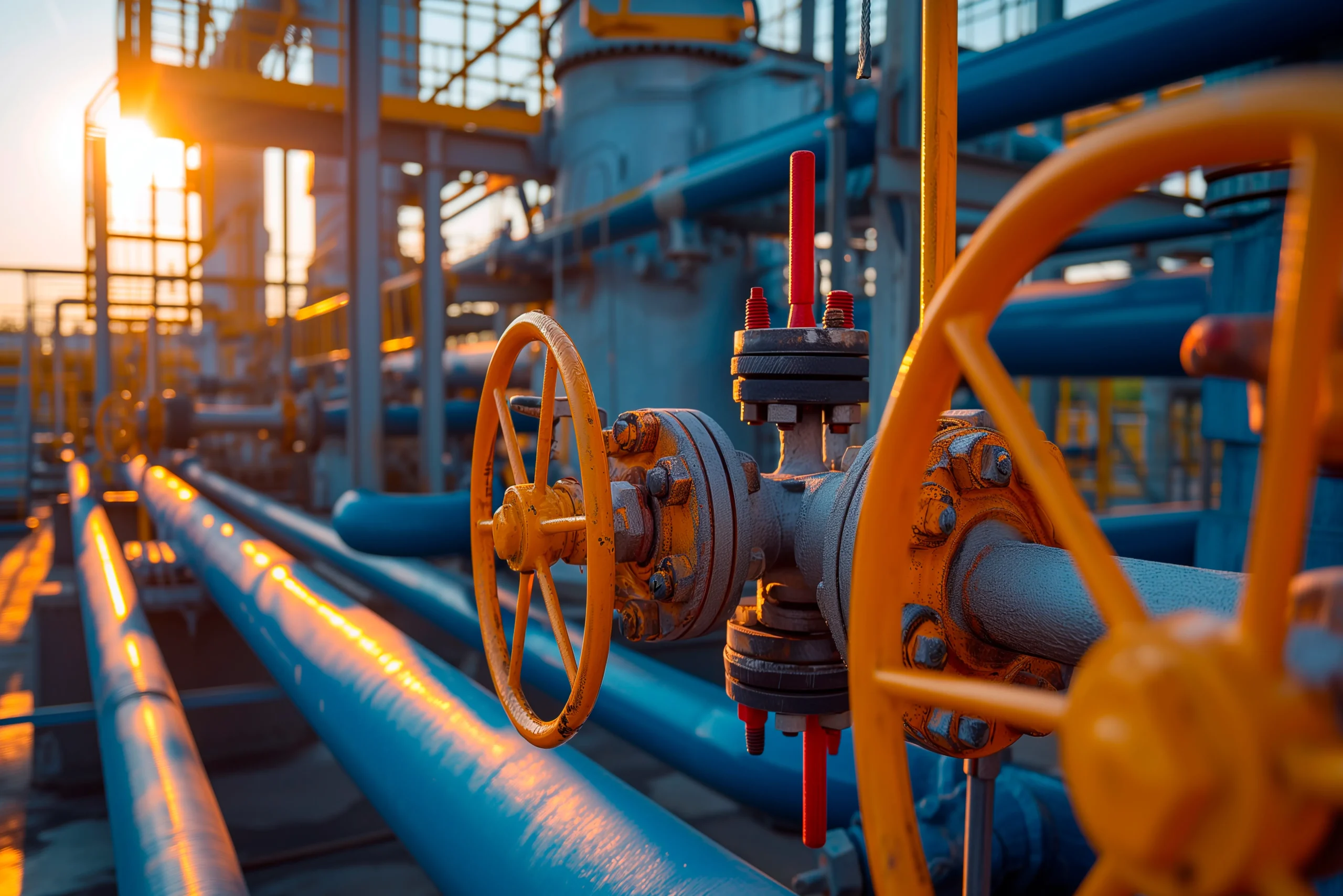 Oil Shock, Weak Rand and Factory Closure (valves and pips on an oil refinery)