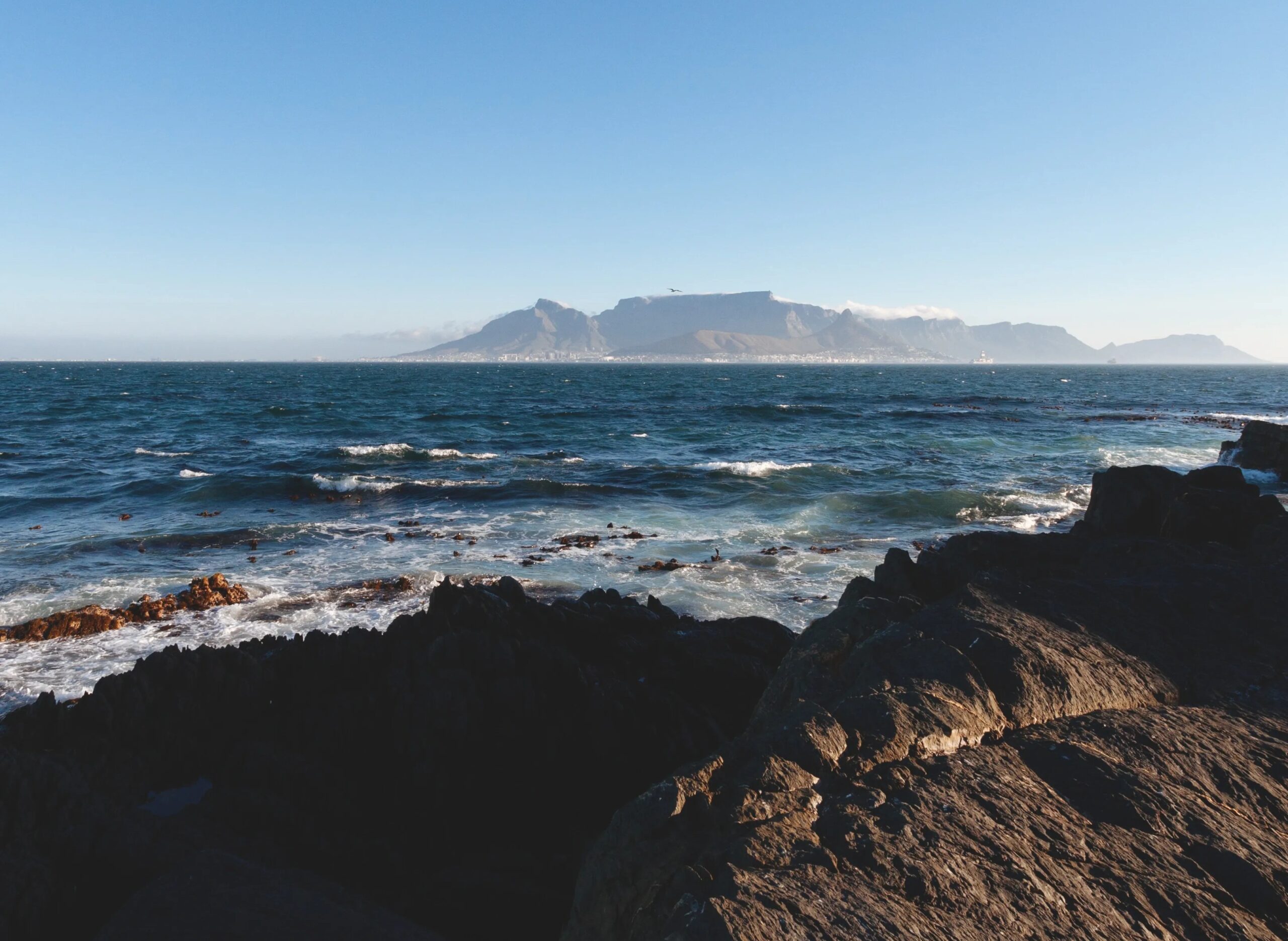 Robben Island Fraud Storm Deepens (view of Table Mountain from Robben Island)