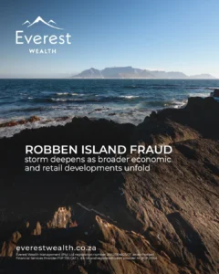 Robben Island Fraud Storm Deepens (view of Table Mountain from Robben Island)