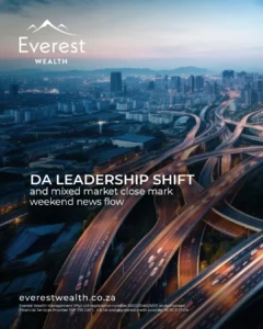 DA Leadership Shift and Mixed Market Close (high view of a highway with passing cars)