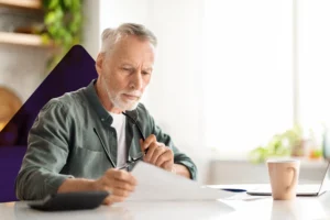 Interest Rate Hike & SA Households (man looking at financial documents)