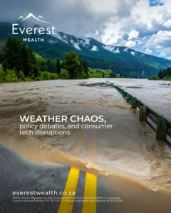 South Africa Faces Weather Chaos (A floaded road in rural South Africa)